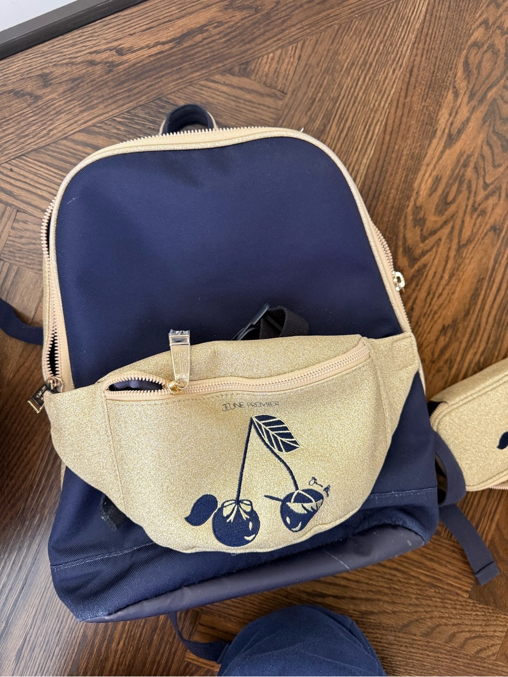 Premier Gold-Trim Navy Backpack